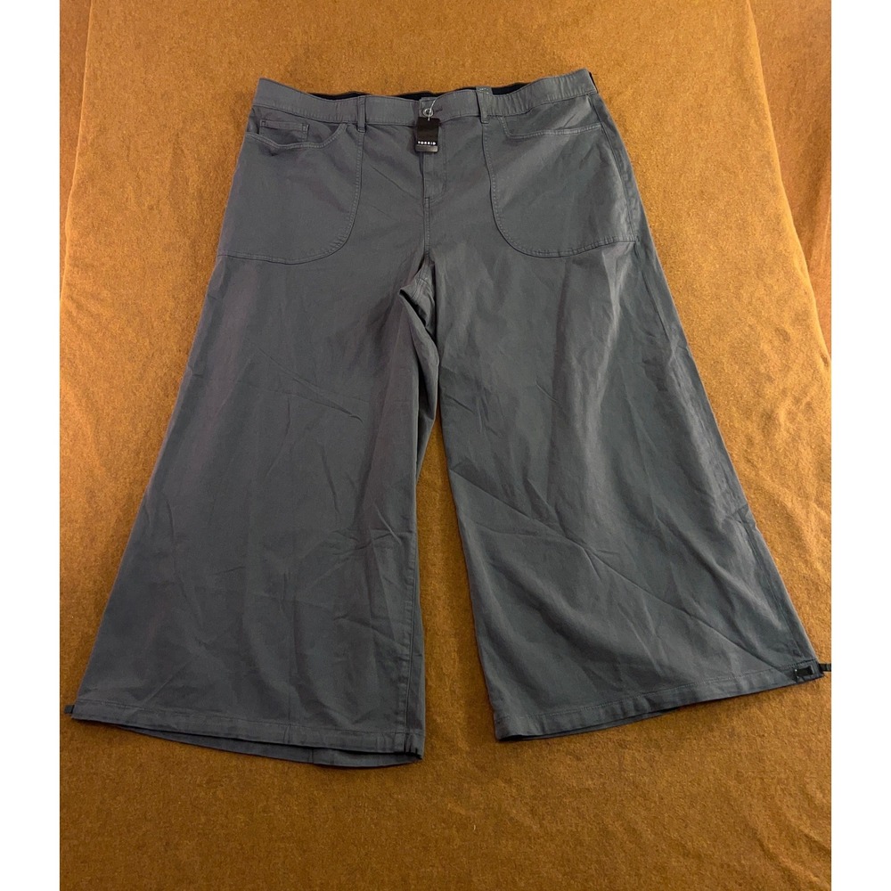 Torrid Womens 26 Eiffel Tower Grey Slouchy Soft Touch Twill Balloon Pant NWT